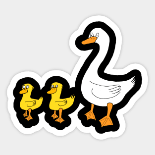 Duck duck goose Sticker